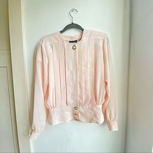 Notations | Vintage Elegant | Pink Blouse Dressy